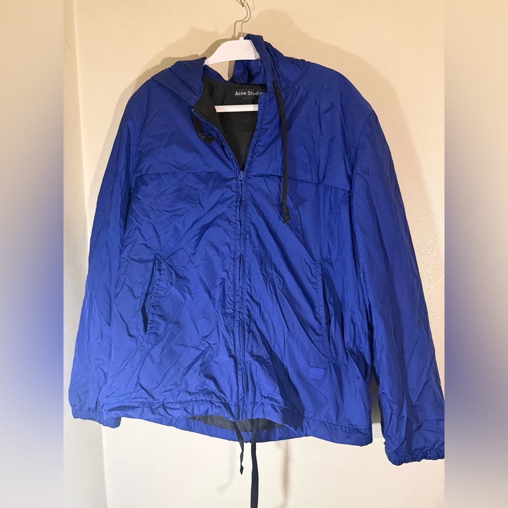Acne Studios Maryland Face Royal Blue Size XL Windbreaker